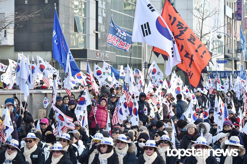 태극기 집회 / 뉴시스 제공