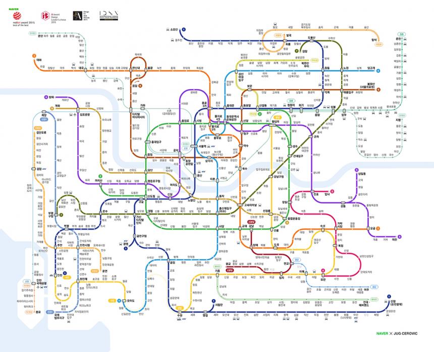 수도권 지하철 노선도 / 네이버