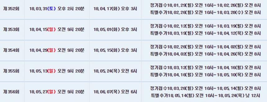 토익(TOEIC) 시험 일정 / 토익 공식 홈페이지