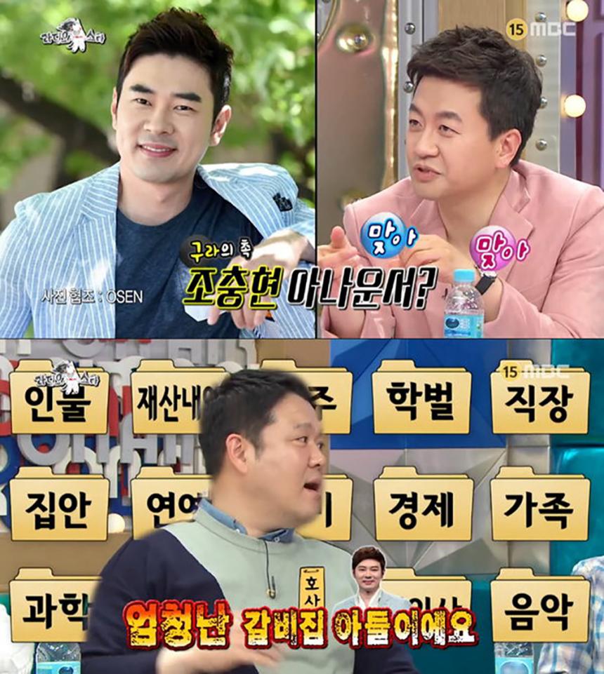 조충현 신영일 김구라 / MBC ‘라디오스타’ 방송캡처