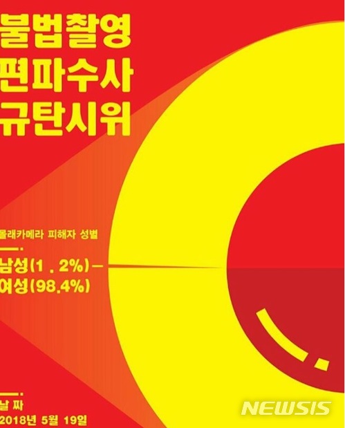 홍대 누드크로키 몰카로 촉발된 ‘불법촬영 편파수사 규탄시위’ 예고 / 뉴시스