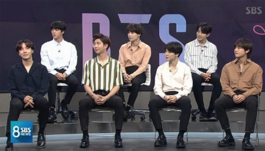 방탄소년단(BTS) / SBS ‘8뉴스’ 방송 캡처