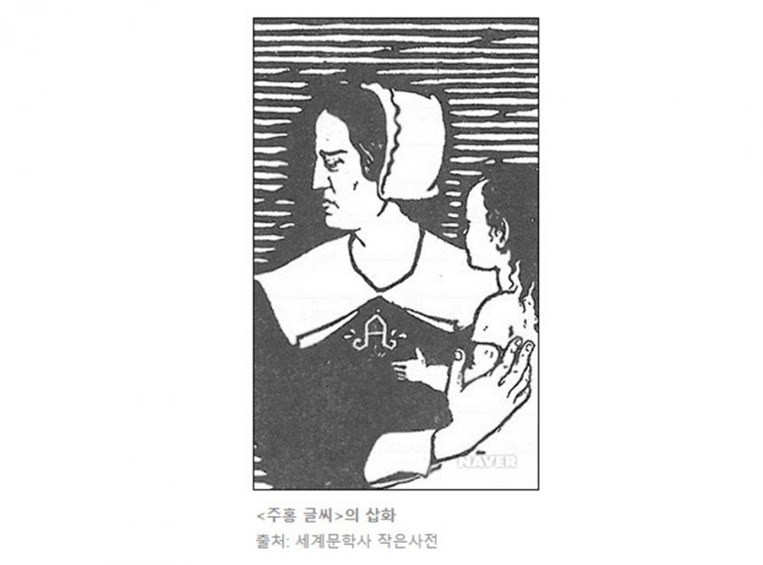 소설 ‘주홍글씨’ / 네이버 지식백과 캡처