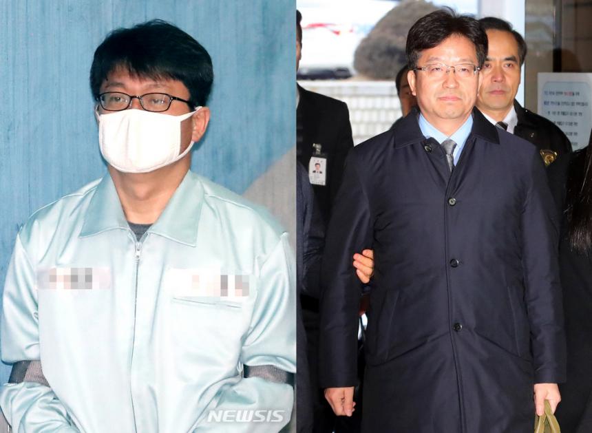 ‘이명박 측근’ 김진모·장석명(왼쪽부터) / 뉴시스