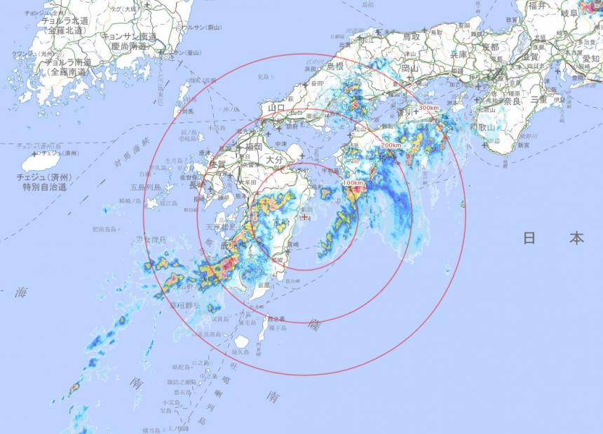 기록적 폭우가 쏟아진 일본 서남부