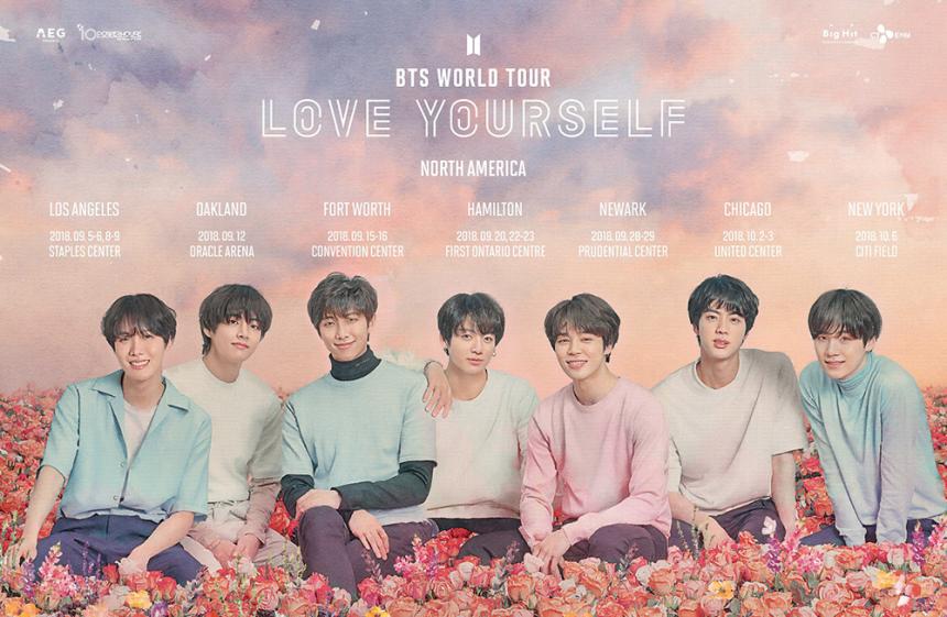 방탄소년단(BTS) ‘LOVE YOURSELF’ 투어 포스터 / 빅히트 엔터테인먼트 제공