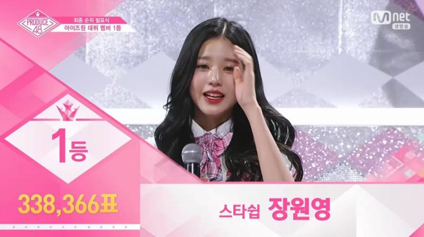 Mnet ‘프로듀스48’ 방송 캡처