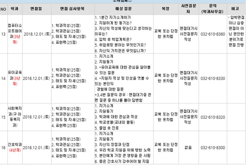 부천대학교 홈페이지