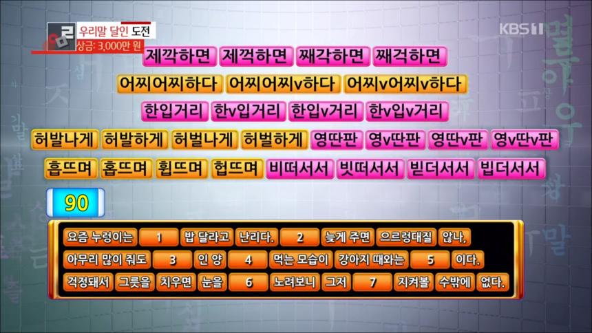 KBS1 ‘우리말 겨루기’ 방송 캡처
