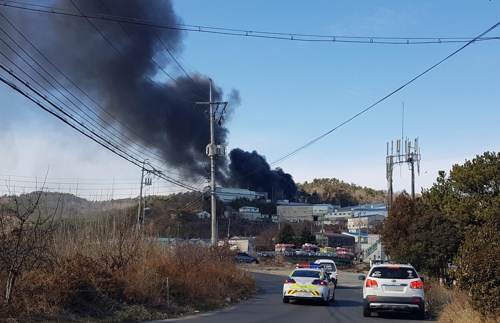 울산 북구 공장 화재 / 연합뉴스