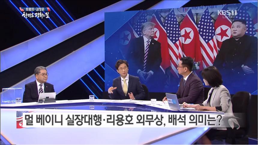 KBS1 ‘북미정상회담 특집 대담 한반도 대전환, 평화의 길’ 방송 캡처