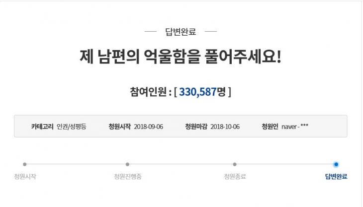 청와대 국민청원 홈페이지