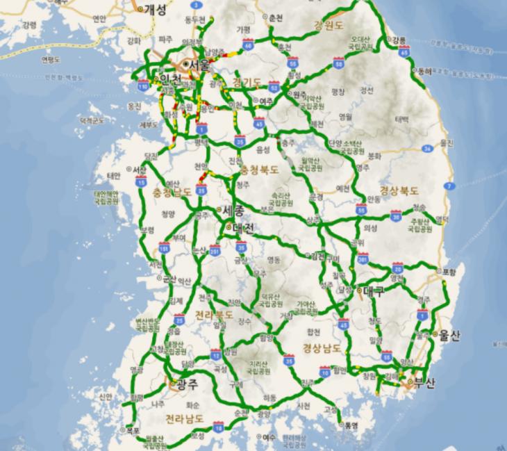 한국고속도로공사 로드플러스 화면 캡처
