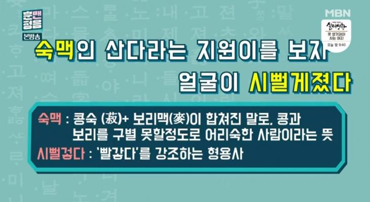 ​'훈맨정음' 캡쳐​