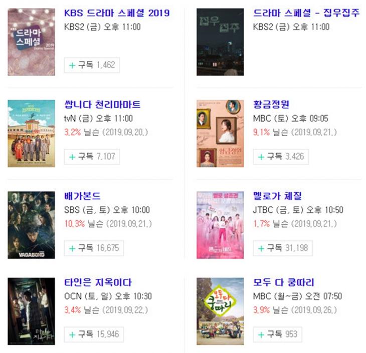 9월 27일-28일-29일 금토드라마-토일드라마