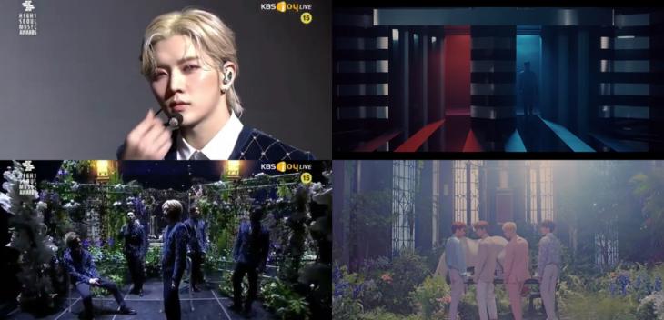(좌) KBS조이 '2020 서울가요대상' (우) 뉴이스트 'BET BET' 뮤직비디오