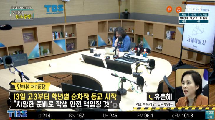 tbsFM ‘김어준의 뉴스공장’ 유튜브 채널 라이브 캡처