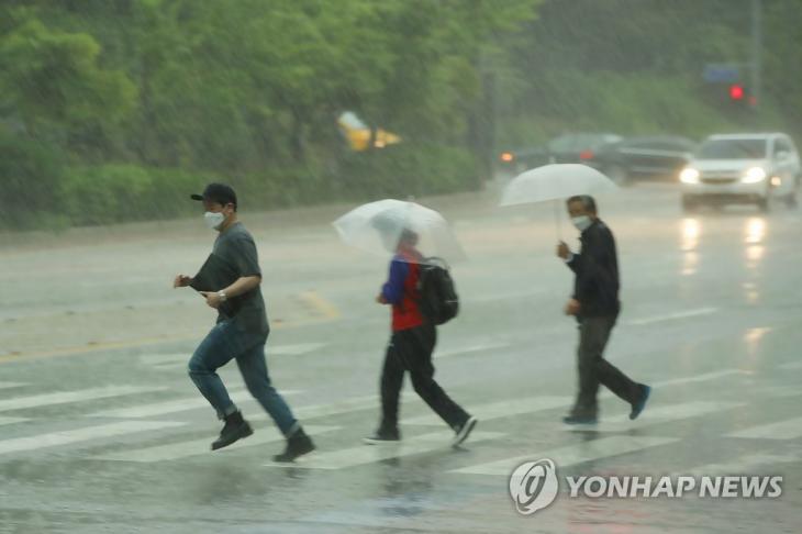 5월에 내리는 폭우 [연합뉴스 자료사진]