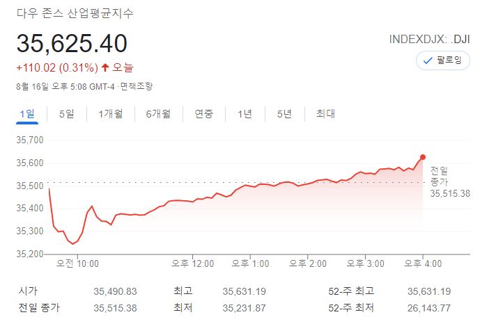 다우존스 / 구글