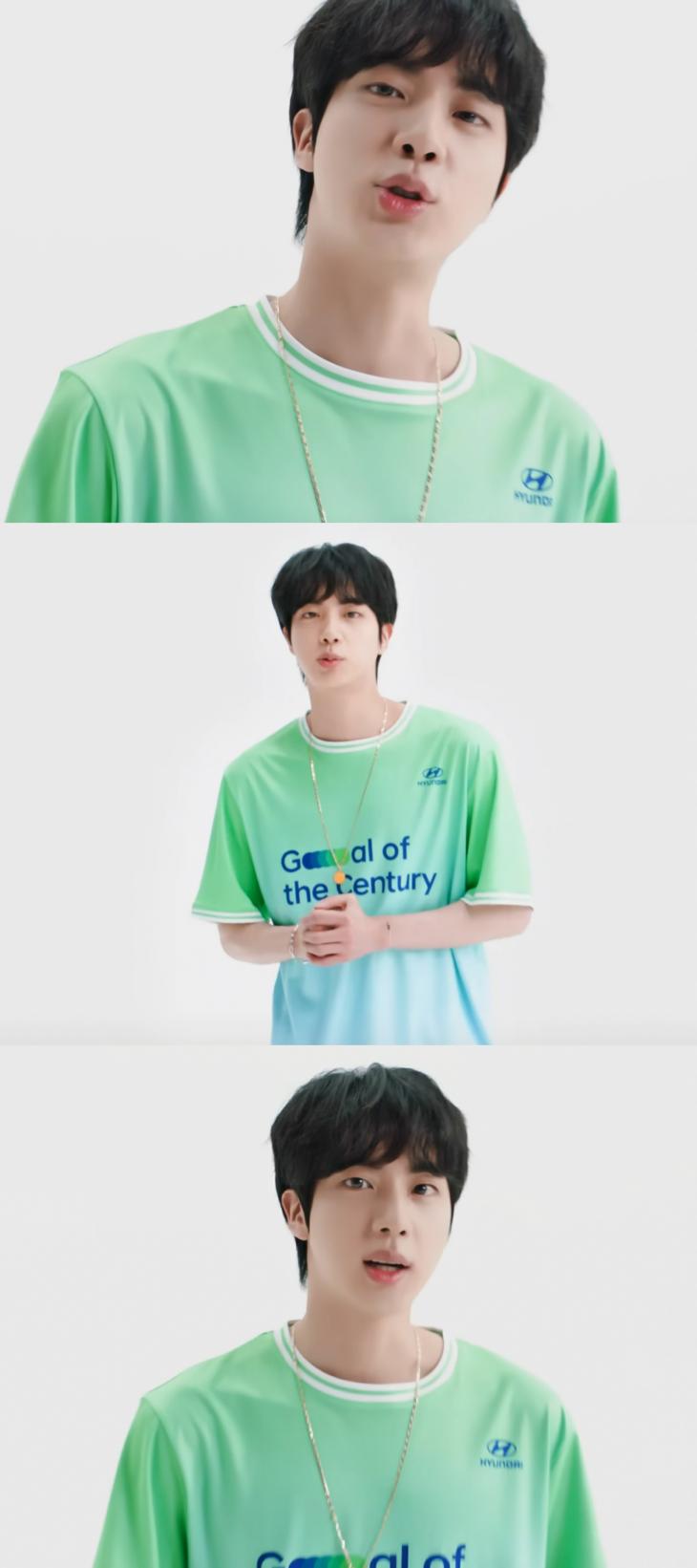 ″Jin is Visual King♥KIMEOKJIN″ 방탄소년단 진, 광고 몰입감 UP시키는 '미남학개론'