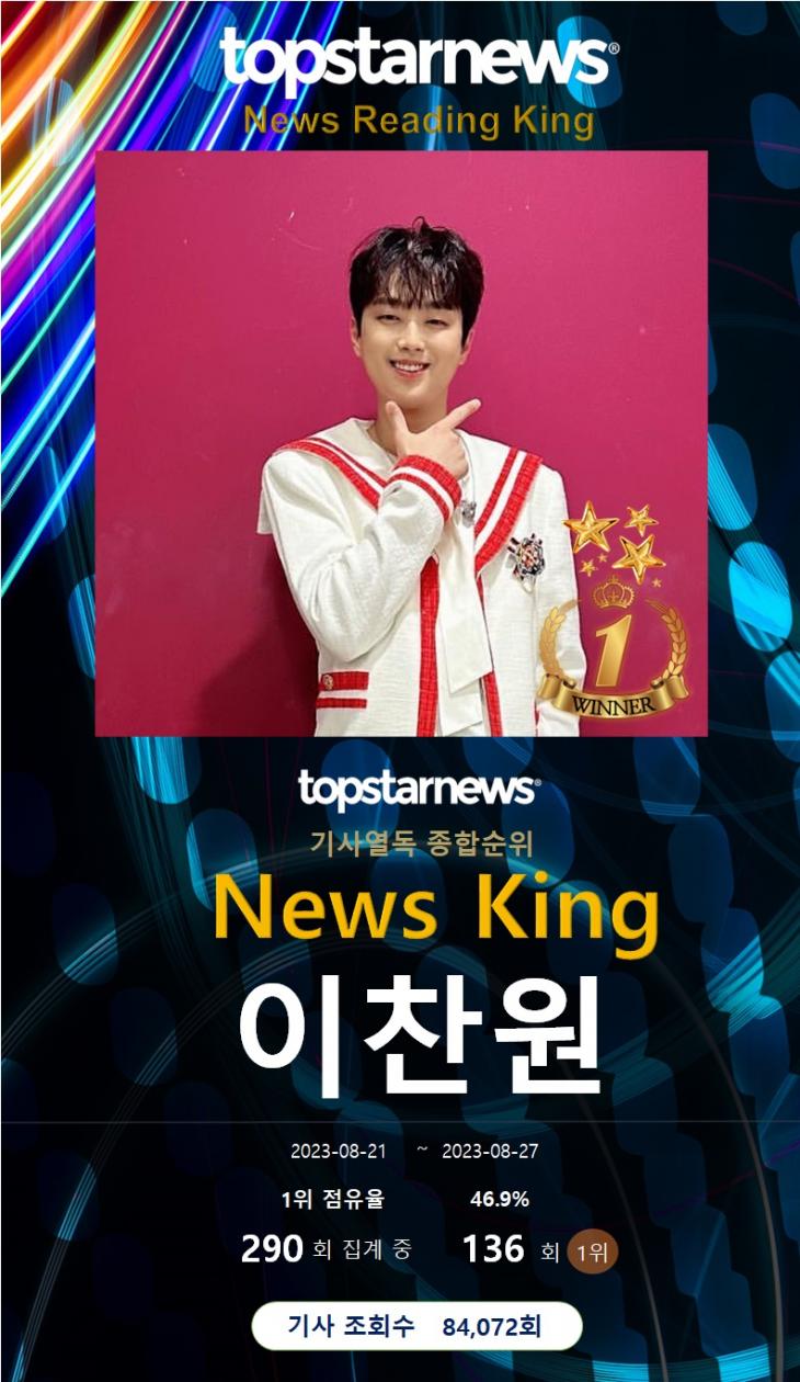 기사열독종합순위 1위 이찬원