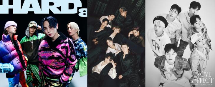 샤이니/SM엔터테인먼트, 엑소/SM엔터테인먼트, 온앤오프/WM엔터테인먼트