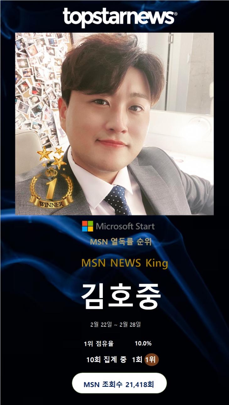 MSN 열독률 1위 김호중