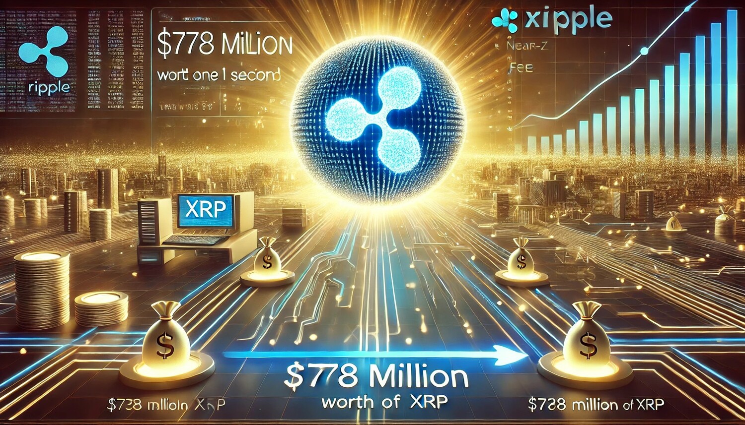 리플, 7억 7,800만 달러 규모 XRP 초고속 전송…거래 수수료 0.001달러 - 김시현 기자 - 톱스타뉴스 - 국제