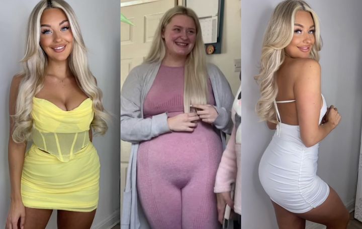 이별 후 다이어트에 성공해 28kg을 감량한 클로이 화이트의 모습. (사진=@chloe.w.hite 틱톡 캡처)