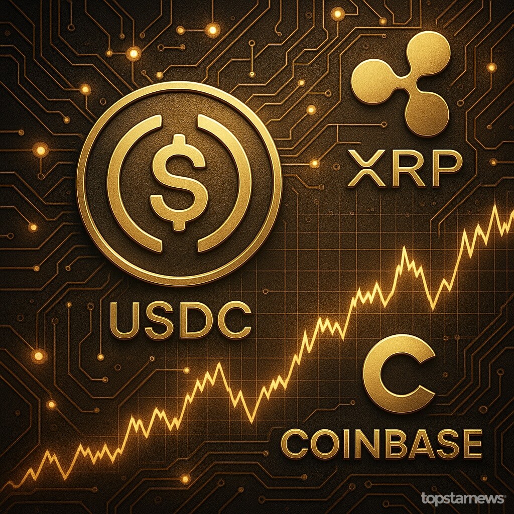 코인베이스와 리플, 430억 달러 USDC 발행사 서클 인수전 격돌 - 김시현 기자 - 톱스타뉴스 - 국제/시세