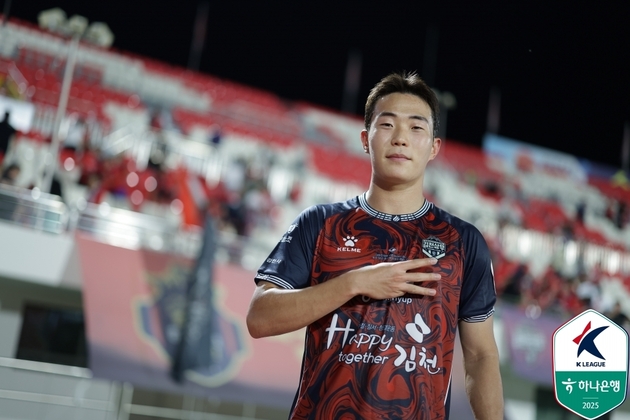 "첫 <b>영플레이어상</b> 영예"…<b>이승원</b>, 김천 입단 후 쾌거→K리그6월 수상