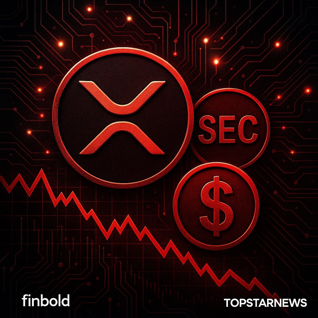 리플 XRP 급락…SEC 돌변과 매도 압력 겹쳐 - 김시현 기자 - 톱스타뉴스 - 국제/시세