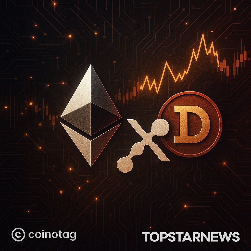 이더리움, 4,000달러 저항선 근접…리플 XRP·도지코인 약세 신호 - 김시현 기자 - 톱스타뉴스 - 국제/시세