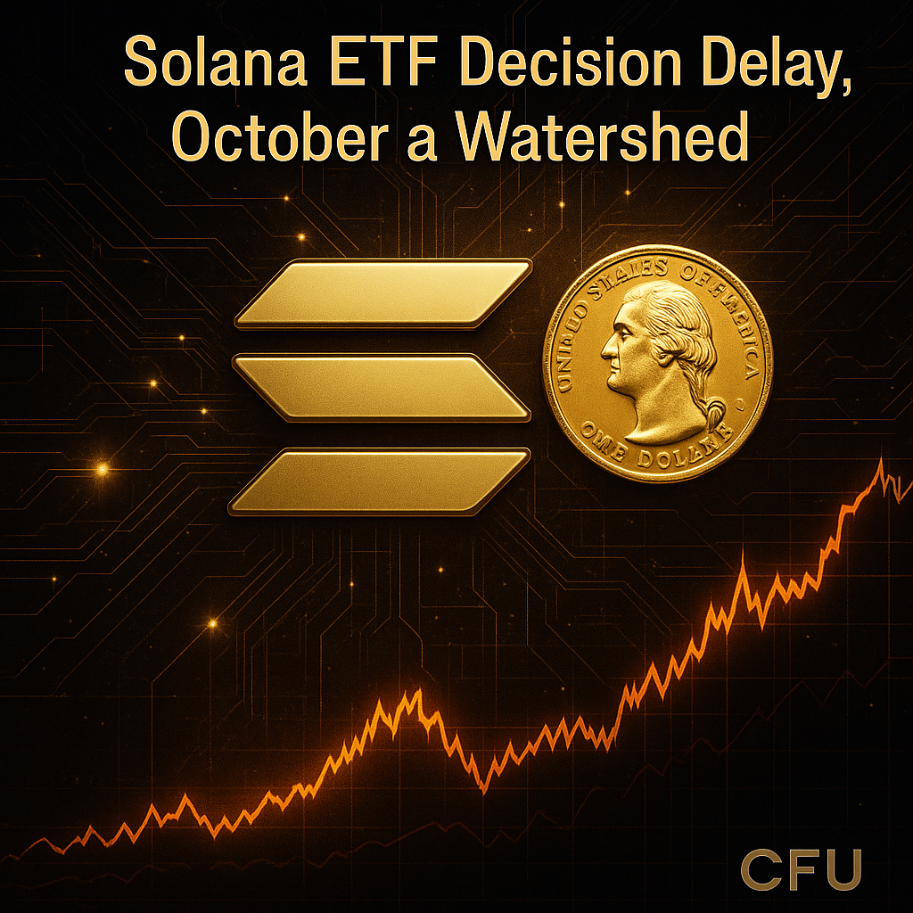 솔라나 ETF 결정 지연, 10월 분수령 - 김시현 기자 - 톱스타뉴스 - 국제/시세