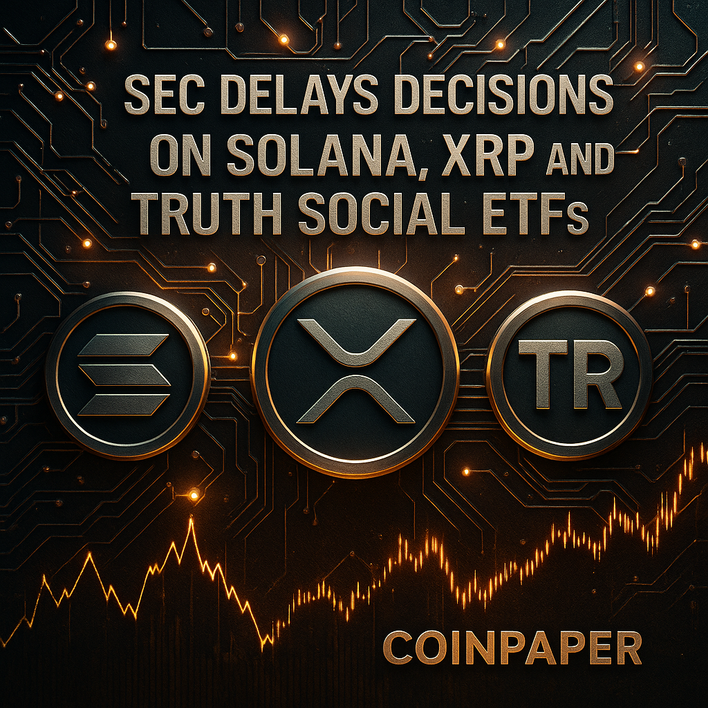 SEC, 솔라나·리플 XRP·트루스소셜 ETF 승인 또 연기 - 김시현 기자 - 톱스타뉴스 - 국제/시세