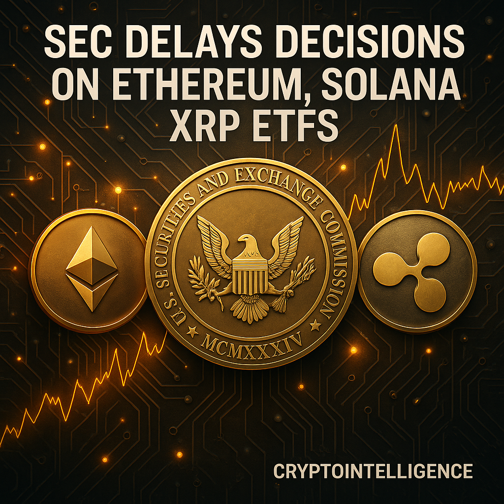 SEC, 이더리움·솔라나·리플 XRP ETF 결정 또다시 연기 - 김윤교 기자 - 톱스타뉴스 - 국제/시세