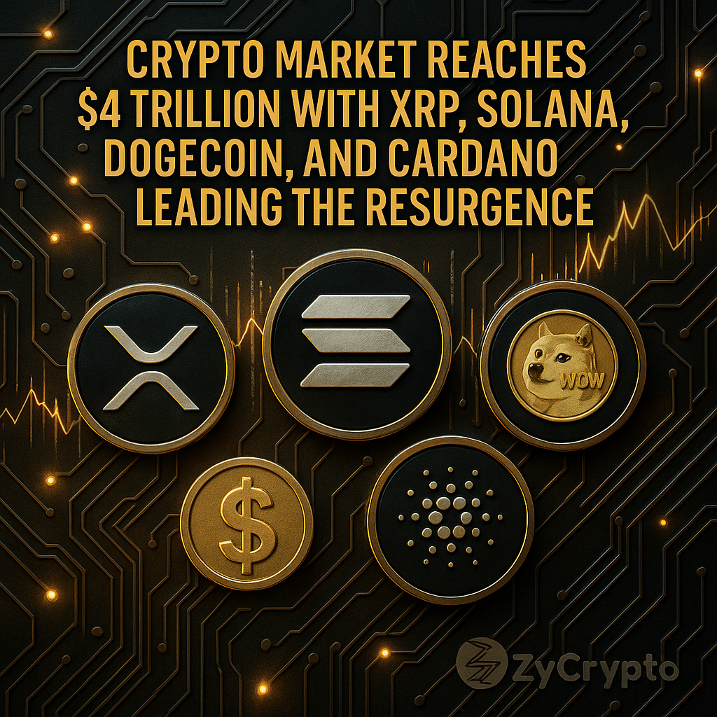 글로벌 암호화폐 시총 4조 달러 돌파…리플 XRP·솔라나·도지코인 급등 - 김명수 기자 - 톱스타뉴스 - 국제/시세