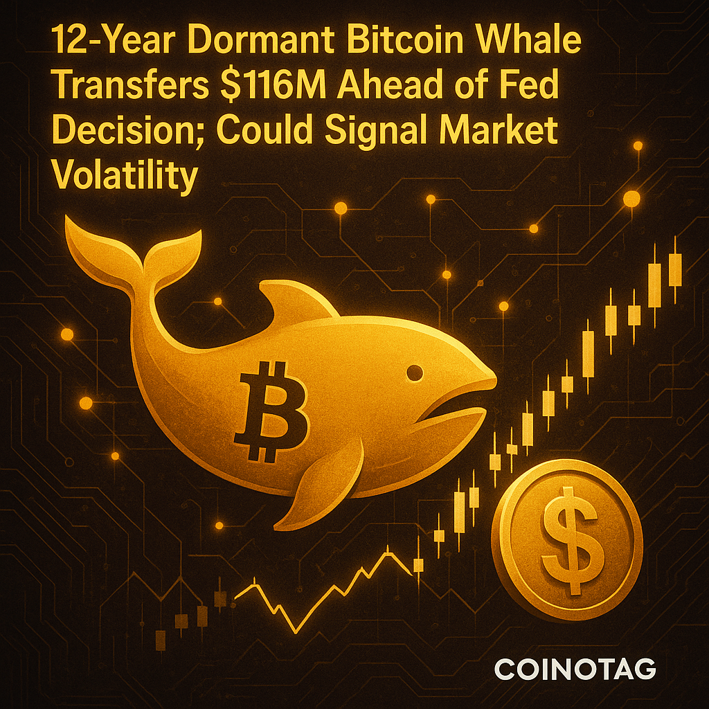 비트코인 고래 12년 만에 1억1천6백만 달러 이동…연준 결정 앞두고 시장 흔들려 - 김윤교 기자 - 톱스타뉴스 - 국제/시세