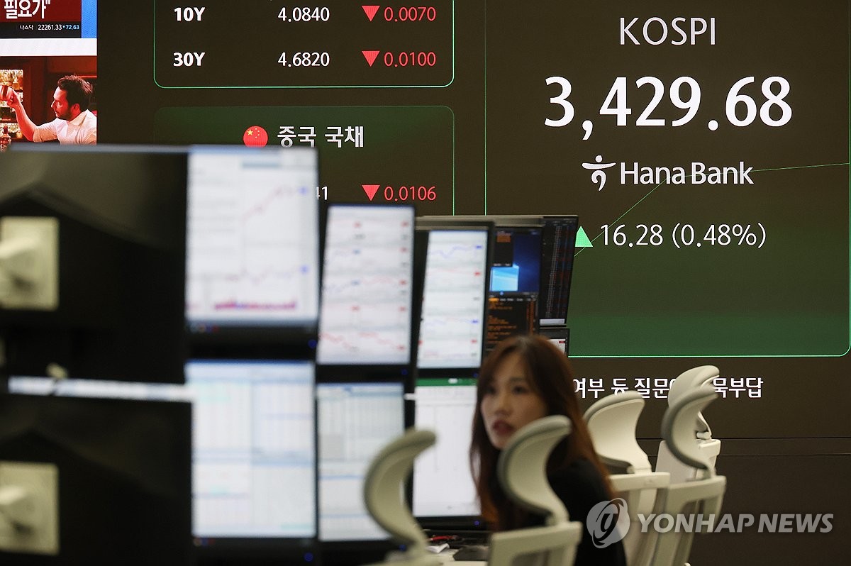 코스피 3,447선 기록…美 기준금리 인하 영향에 장중 강세 - 최서현 기자 - 톱스타뉴스 - 경제/증시