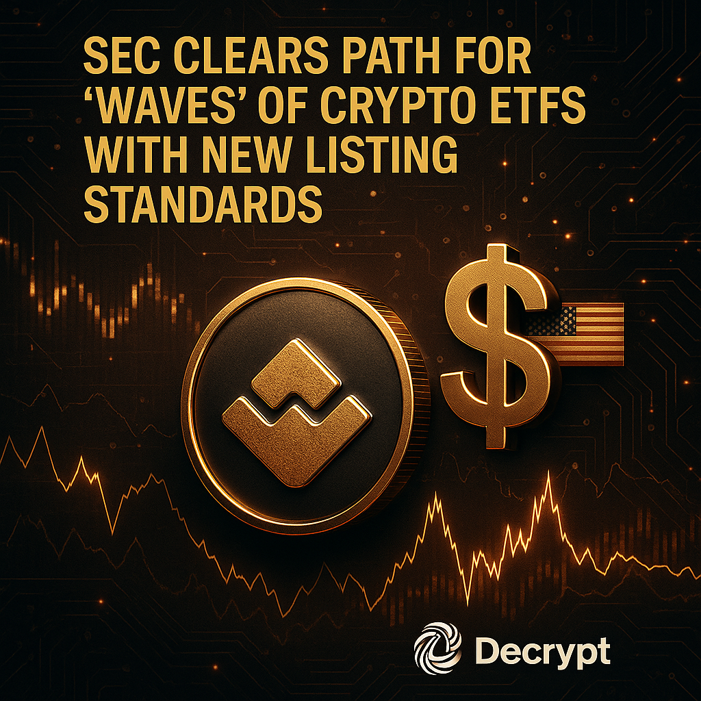 SEC, 암호화폐 ETF 확대 위한 신규 상장 기준 승인 - 김윤교 기자 - 톱스타뉴스 - 국제/시세