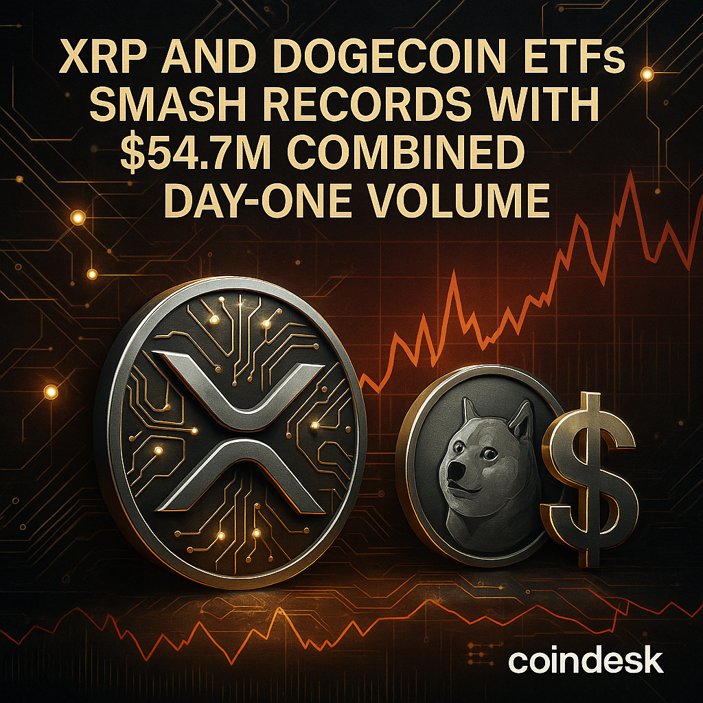 리플 XRP·도지코인 ETF, 첫 거래일 5천470만달러 거래량 기록 - 김명수 기자 - 톱스타뉴스 - 국제/시세