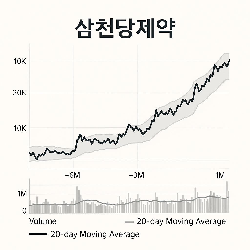 삼천당제약 12.78% 상승, 256,000원 장중…안과·경구전달·제네릭 삼각 전략 부각 - 김시현 기자 - 톱스타뉴스 - 경제/시세