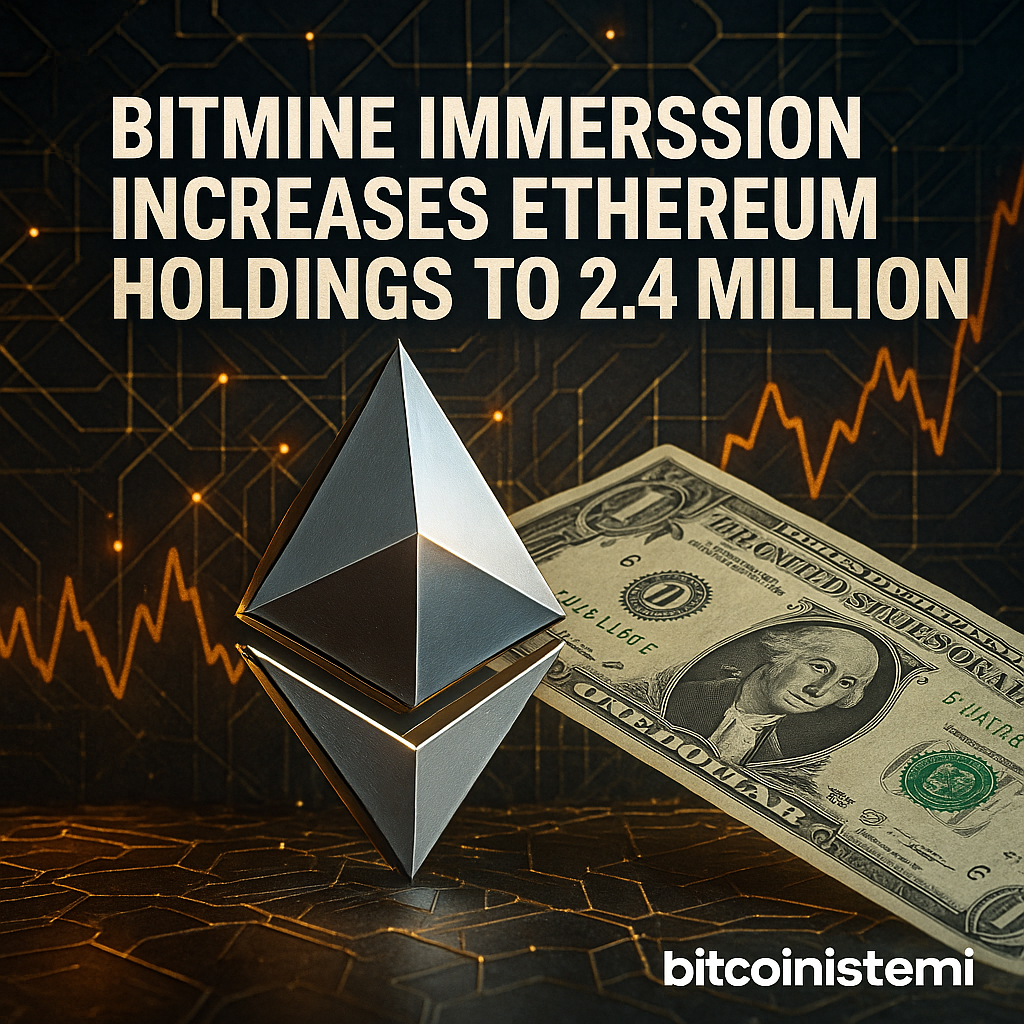 비트마인 이머전, 이더리움 대규모 매수로 241만 개 보유 - 김명수 기자 - 톱스타뉴스 - 국제/시세