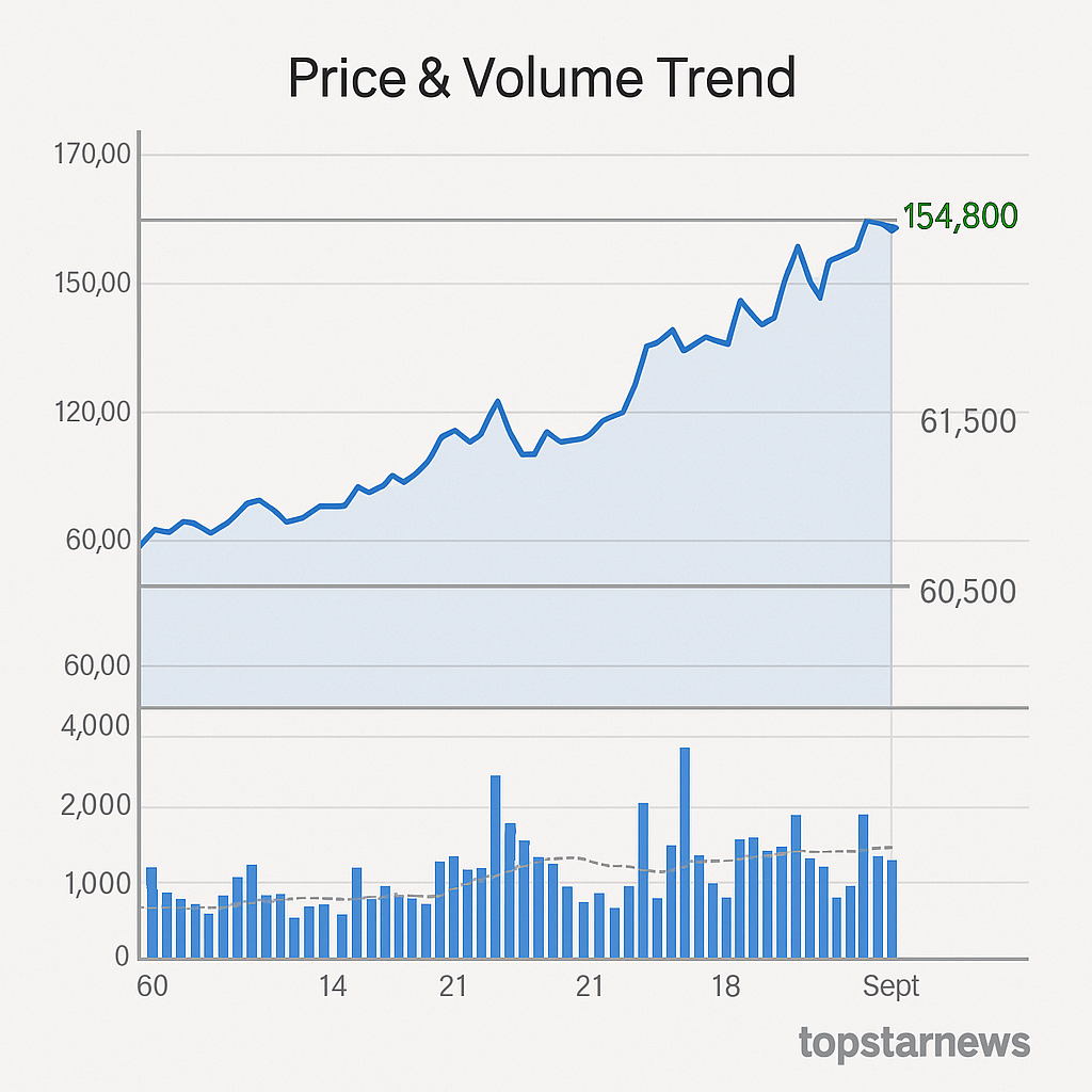 로보티즈 6.10% 상승, 154,800원 장중…구글 로보틱스 AI 공개에 로봇株 강세 - 김윤교 기자 - 톱스타뉴스 - 경제/시세