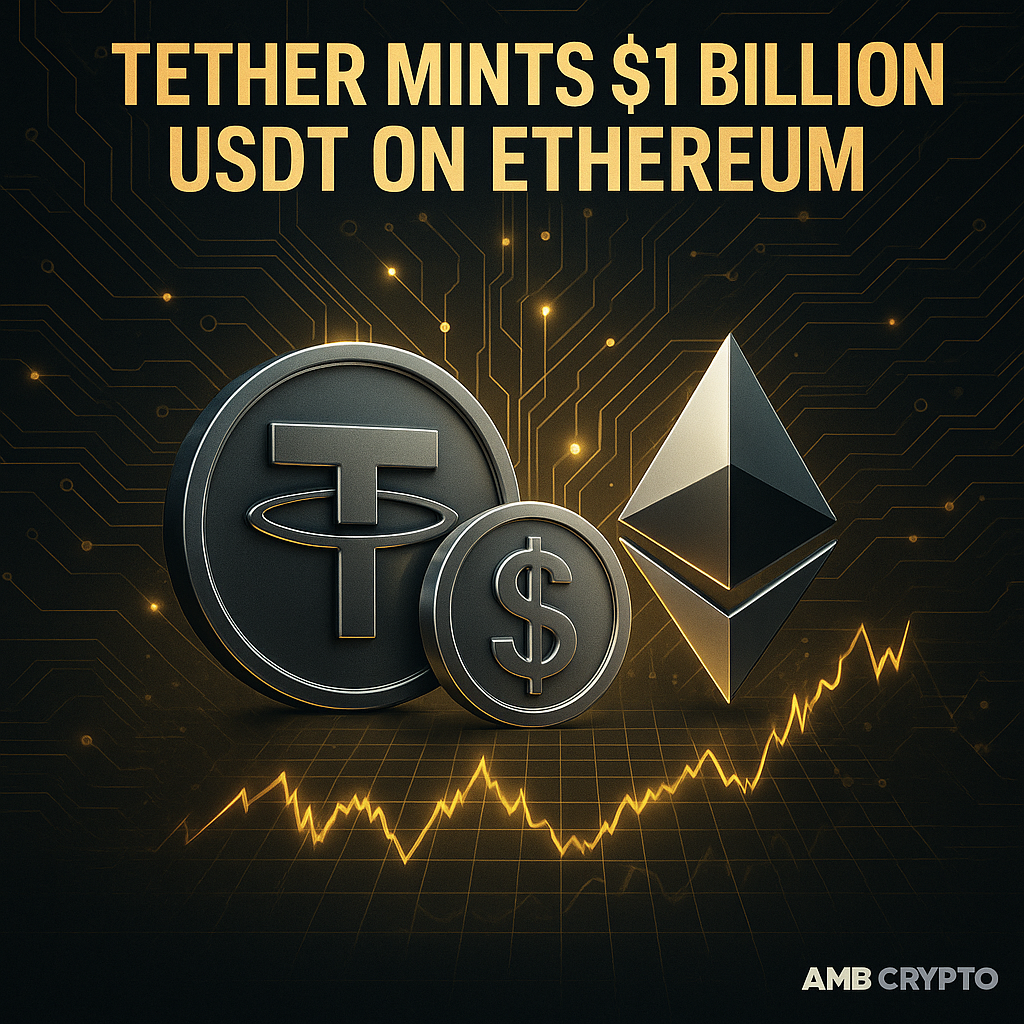 테더, 이더리움에서 10억 USDT 발행…유동성 확대 신호 - 김시현 기자 - 톱스타뉴스 - 국제/시세