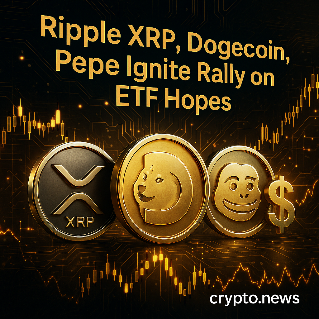 리플 XRP·도지코인·페페, ETF 기대에 랠리 점화 - 김명수 기자 - 톱스타뉴스 - 국제/시세