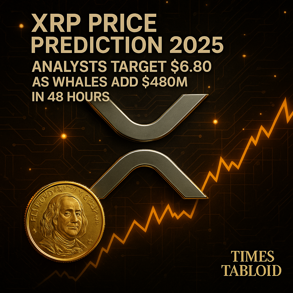 리플 XRP, 고래 4억8천만 달러 매집에 6.8달러 전망…기관 확장세 주목 - 김윤교 기자 - 톱스타뉴스 - 국제/시세