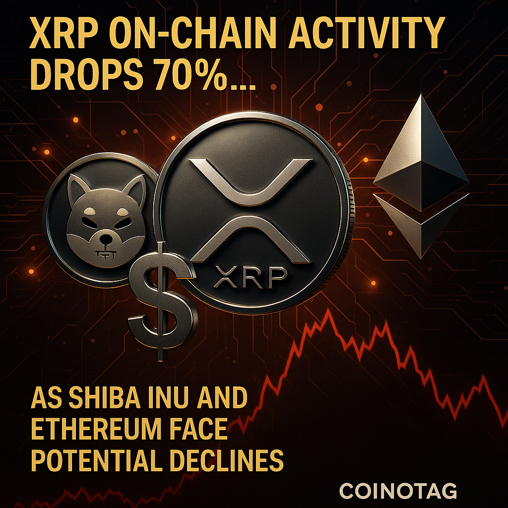 리플 XRP 온체인 거래량 70% 급감…이더리움·시바이누도 약세 전망 - 김윤교 기자 - 톱스타뉴스 - 국제/시세