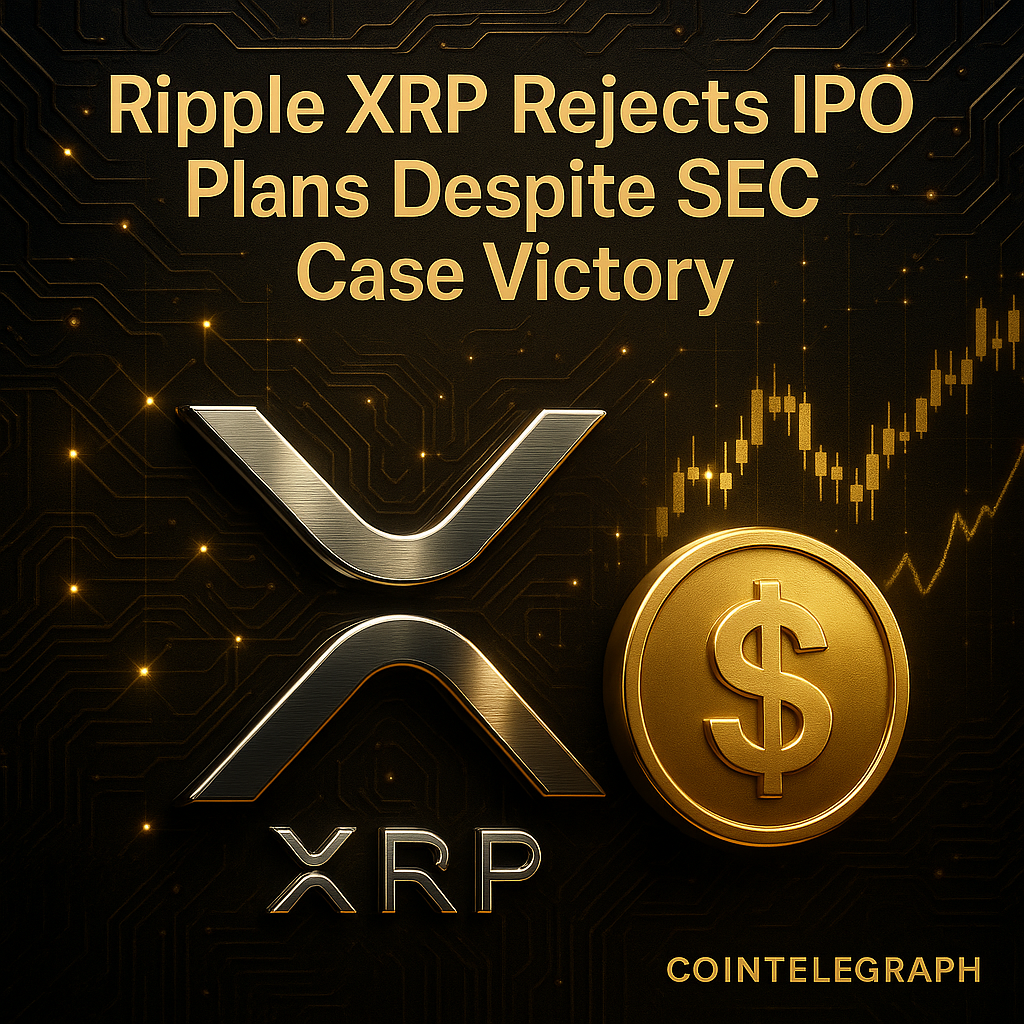 리플, IPO 계획 철회…SEC 소송 승리에도 상장 보류 배경은 - 김명수 기자 - 톱스타뉴스 - 국제/시세