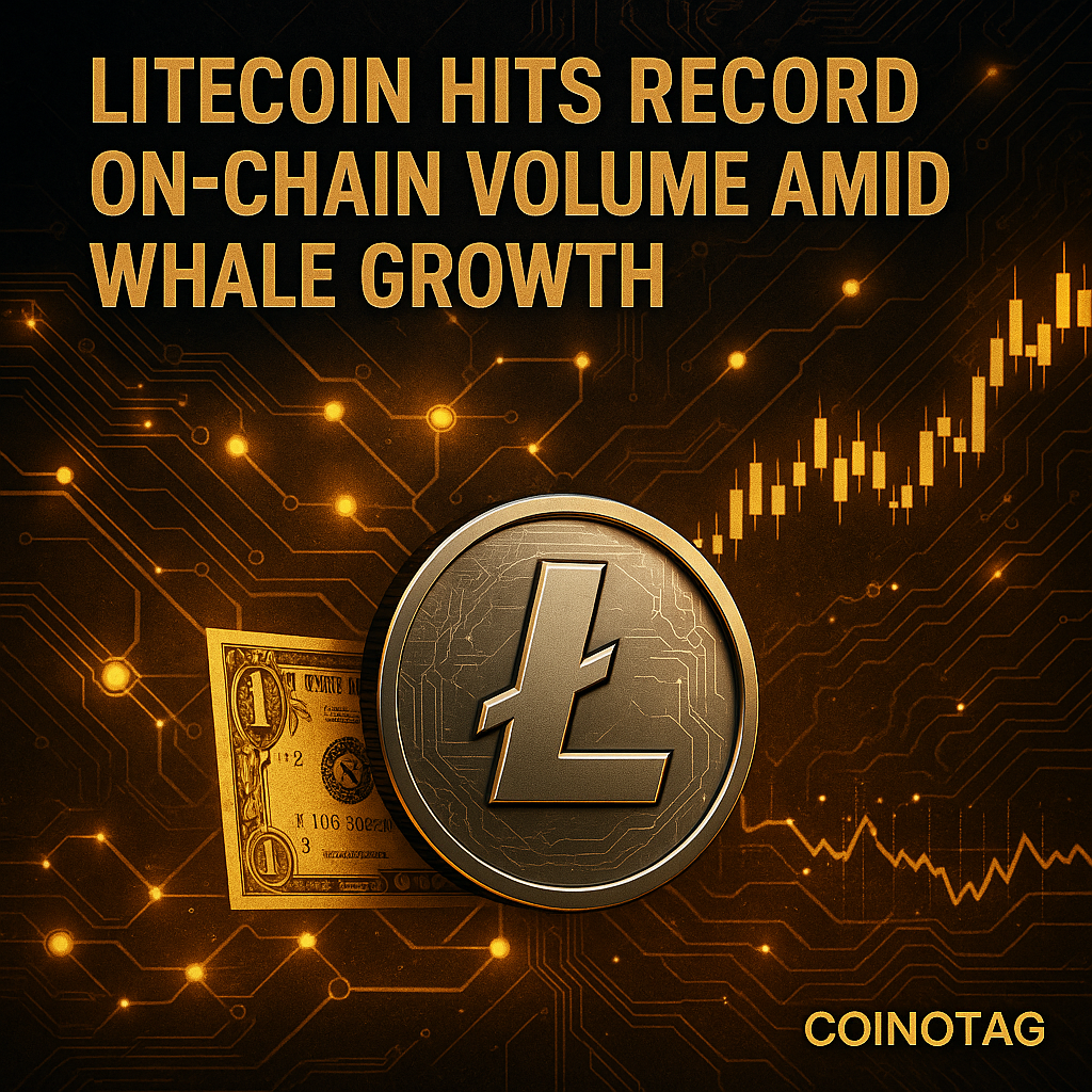 라이트코인, 151억 달러 온체인 거래량 돌파…고래 지갑 6% 증가로 상승 모멘텀 강화 - 김시현 기자 - 톱스타뉴스 - 국제/시세